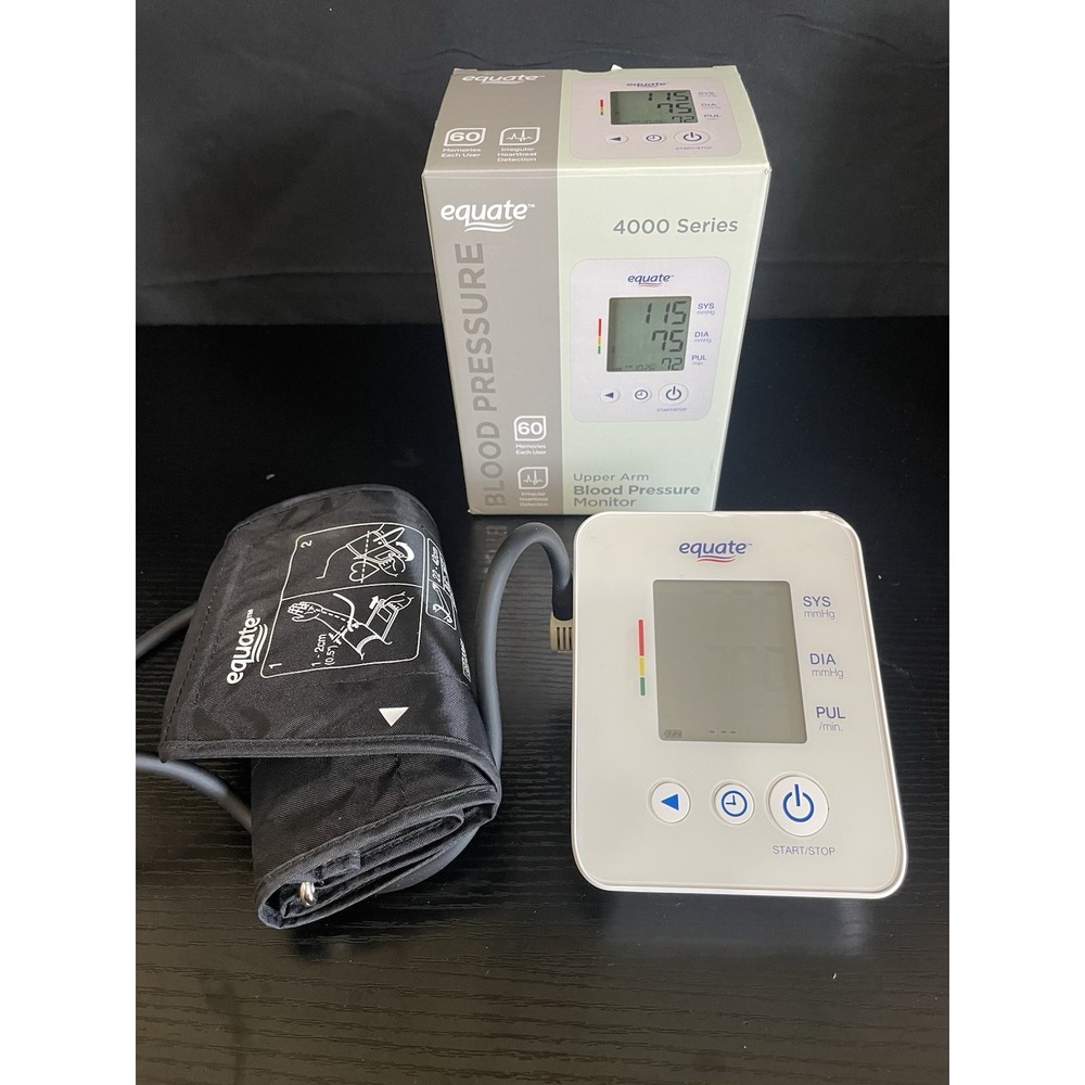 Equate 4000 Series Upper Arm Blood Pressure Monitor UA-4000WM Tested Works